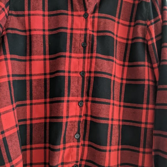 Arianna by Howard's Red and Black Plaid Shirt Size XL - Picture 9 of 10